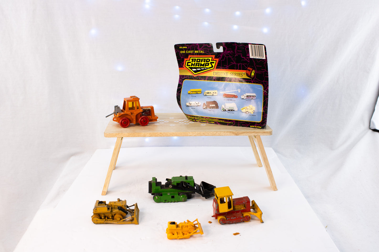 Vintage Construction Toy Lot | Bulldozers & Crawlers | Mixed Die-Cast Vehicles