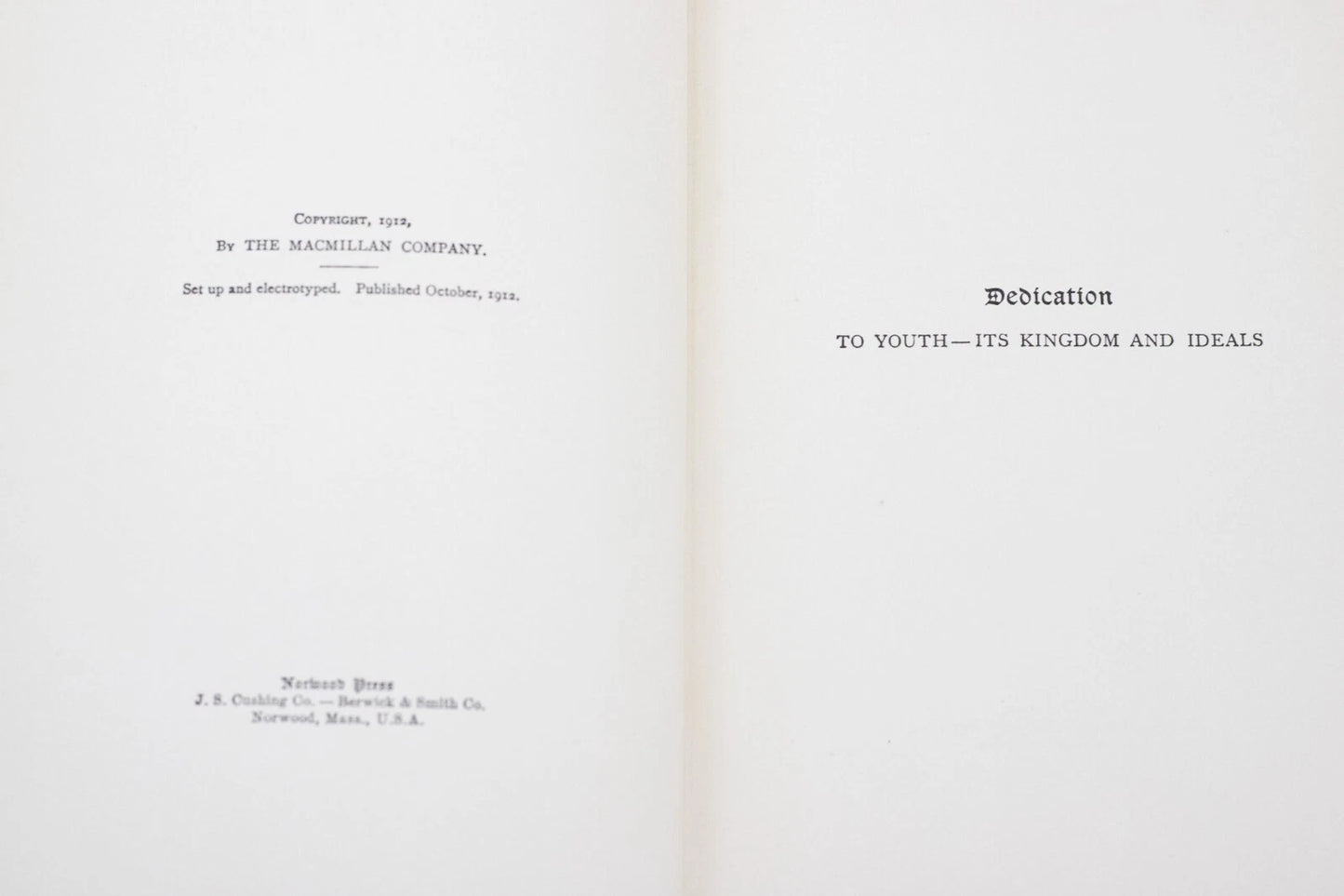 The Heroine In Bronze, Portait of a Girl By James Lane Allen ~ 1912 HC vintage