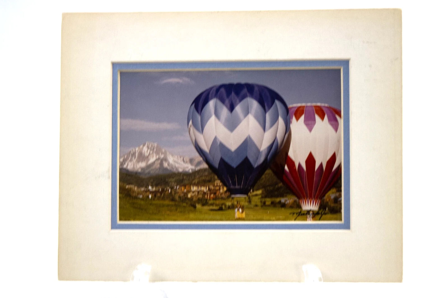 Vintage 1979 Hot Air Balloon Photography Set by Michael John – Signed & Matted