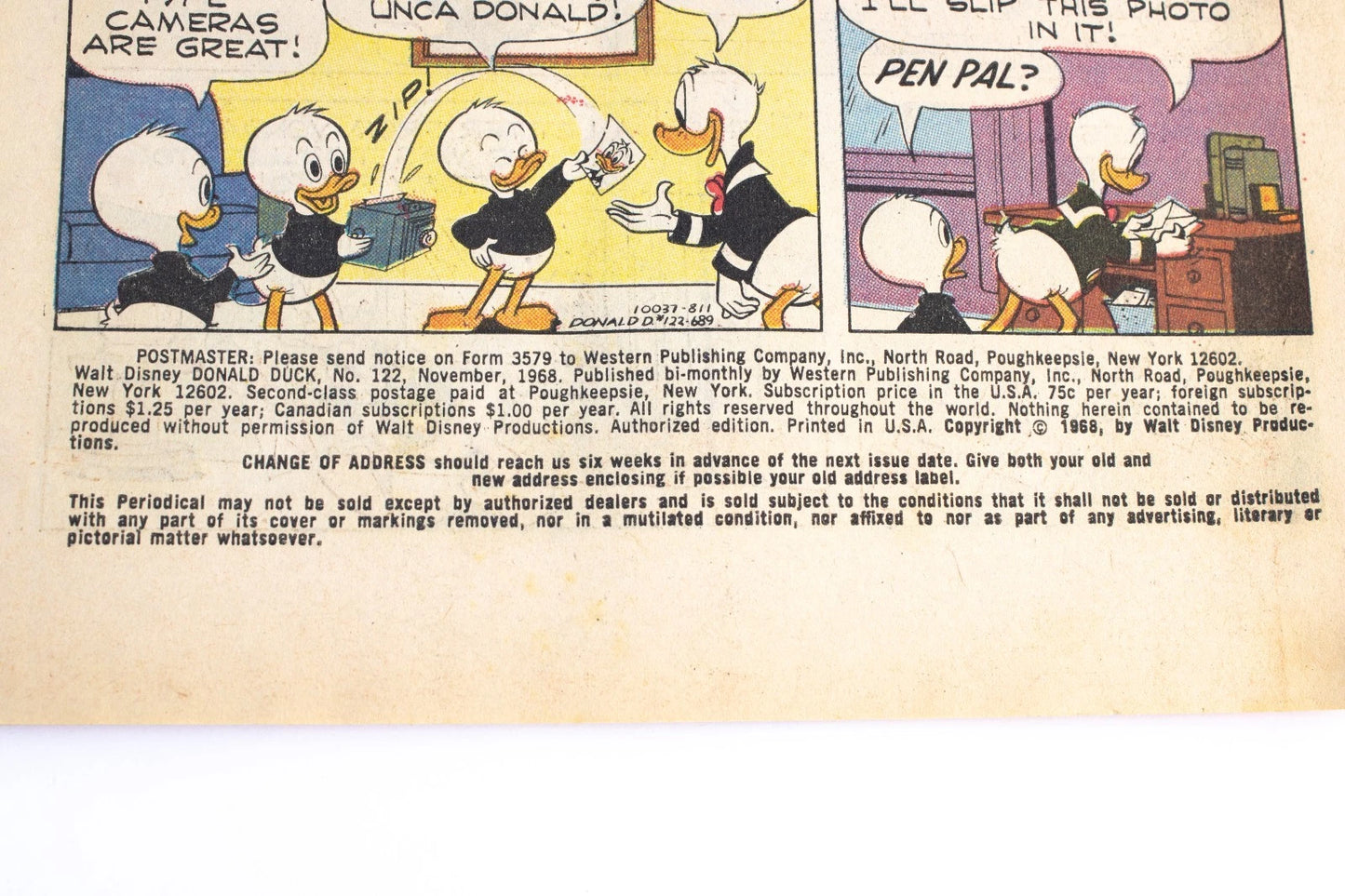 1968 Gold Key Donald Duck Comic #122 β His Unroyal Highness β Vintage Disney