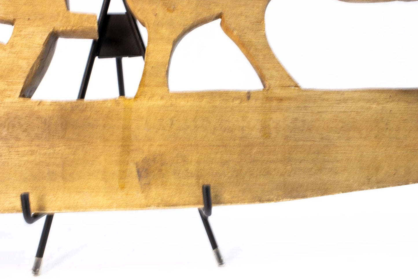 Vintage Hand-Carved Horse & Carriage Wall Sculpture Rustic Mid-Century Folk Art