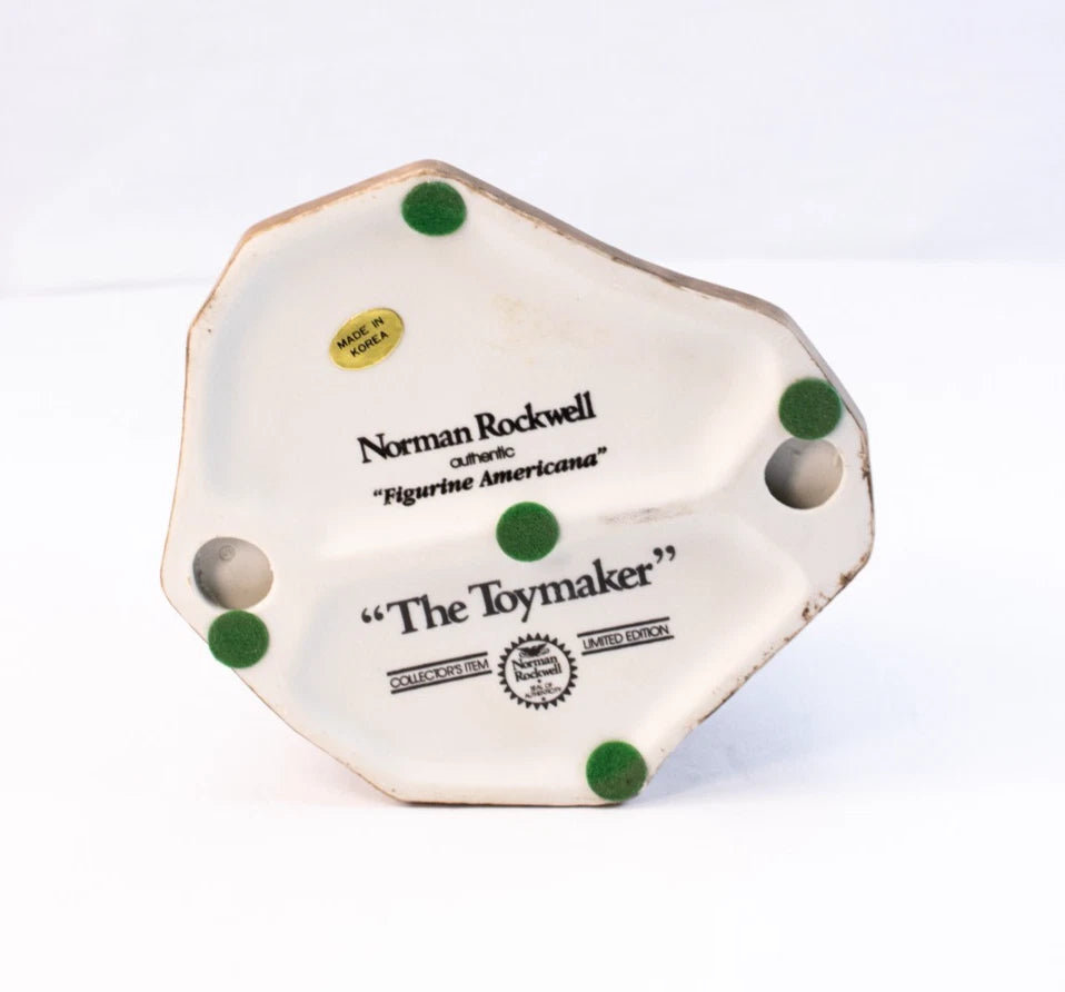 Norman Rockwell “The Toymaker” Figurine & Mug Set (1984 Limited Edition)