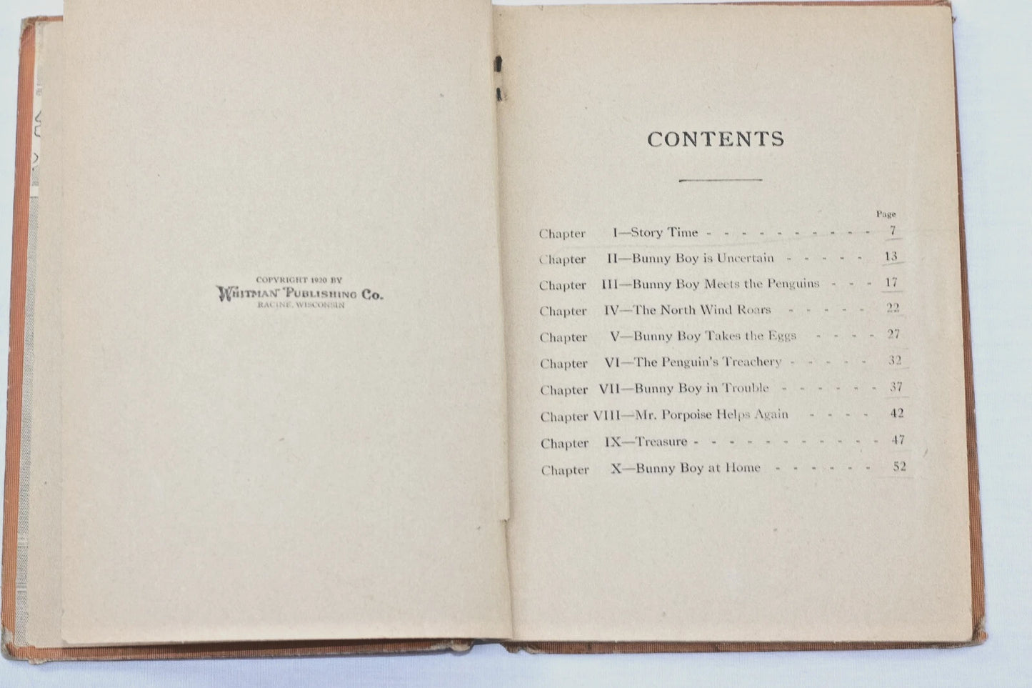Bunny Boy by Helen Hart | 1920 Whitman Publishing | Vintage Children’s Book |