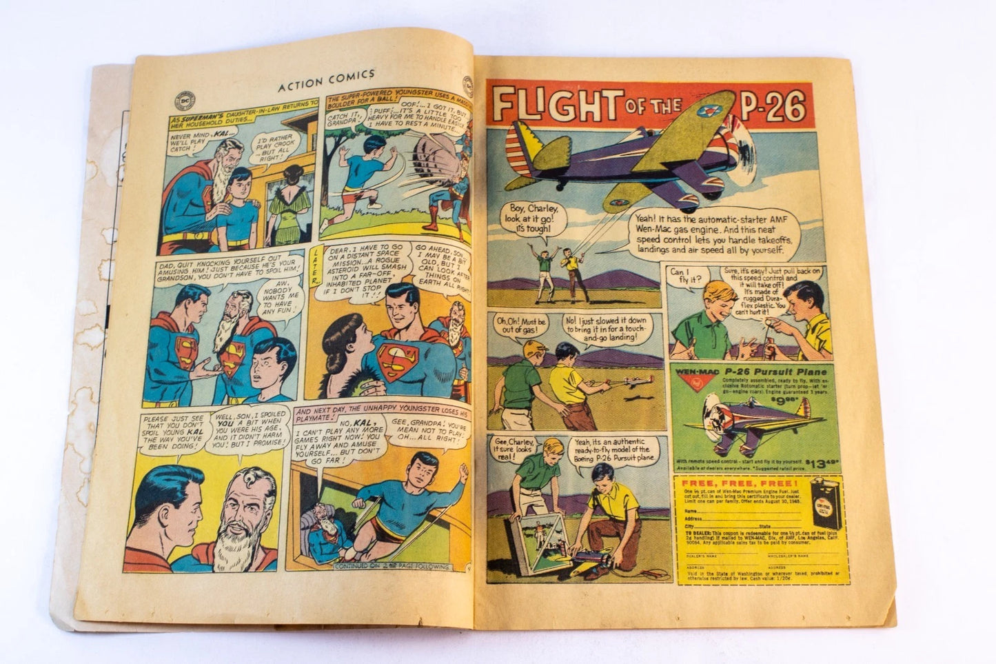 Vintage Superman & Action Comics Lot โ 3 Issues (1960s Silver Age DC Comics) โ