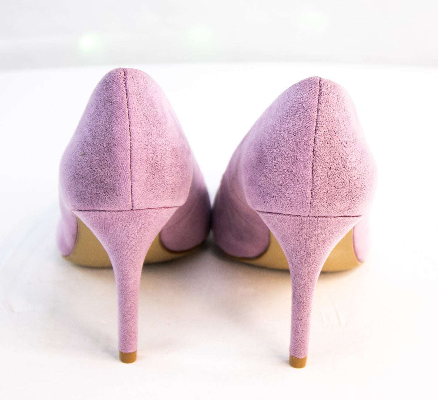 Kelly and Katie Lavender Suede Pumps – Astivia Heels – Size 7.5