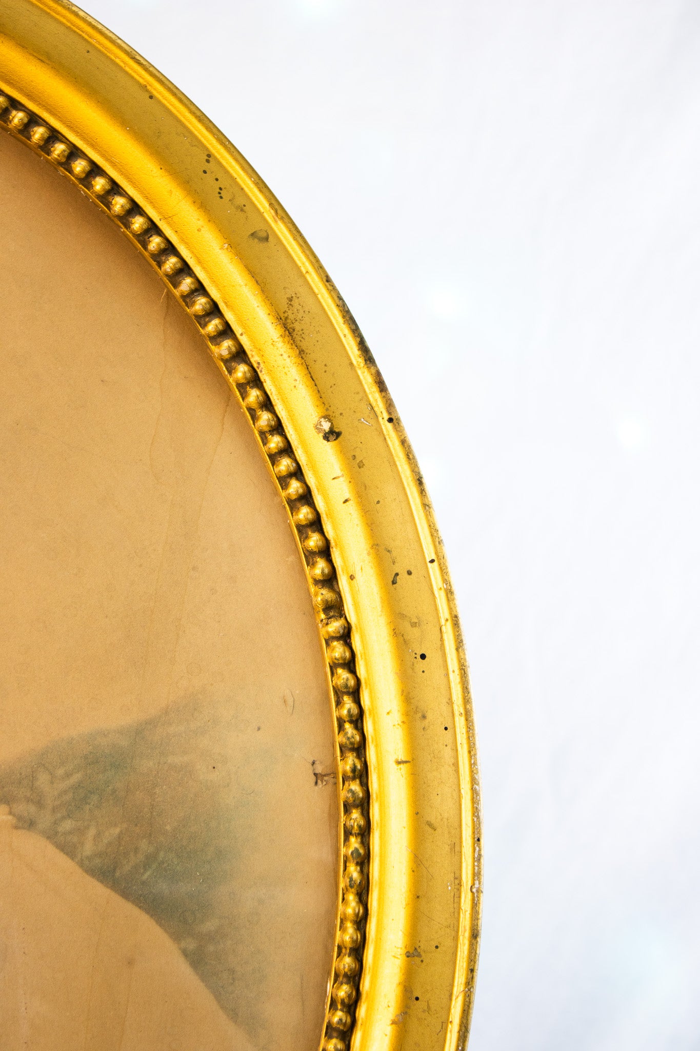 Antique Oval Child Portrait | Gilded Frame | Victorian Era Wall Art