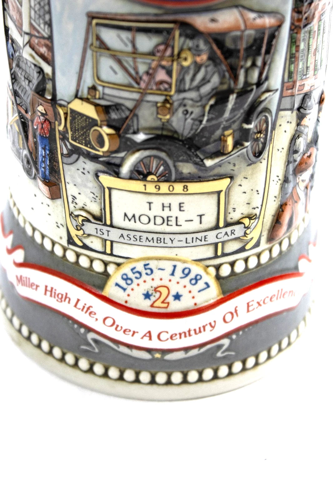 Vintage 1987 Miller High Life Model T Beer Stein | Series #2 Great American