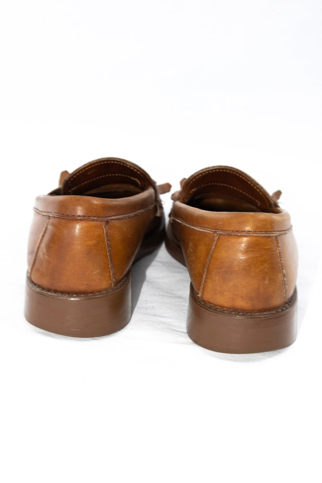 Vintage G.H. Bass Weejuns Loafers 5.5 SS – Brown Leather Fringe Kiltie Bit Slip