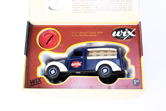 Vintage WIX Filters 60th Anniversary Die-Cast Truck & Oil Filter Bank Set