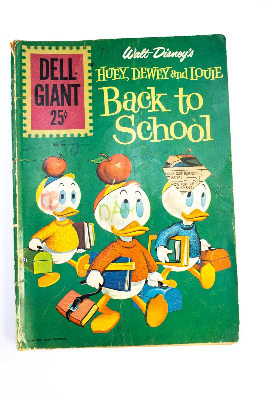 Lot of 3 Walt Disney Dell & Gold Key Comics – Donald Duck & Nephews – 1961–66 Vi