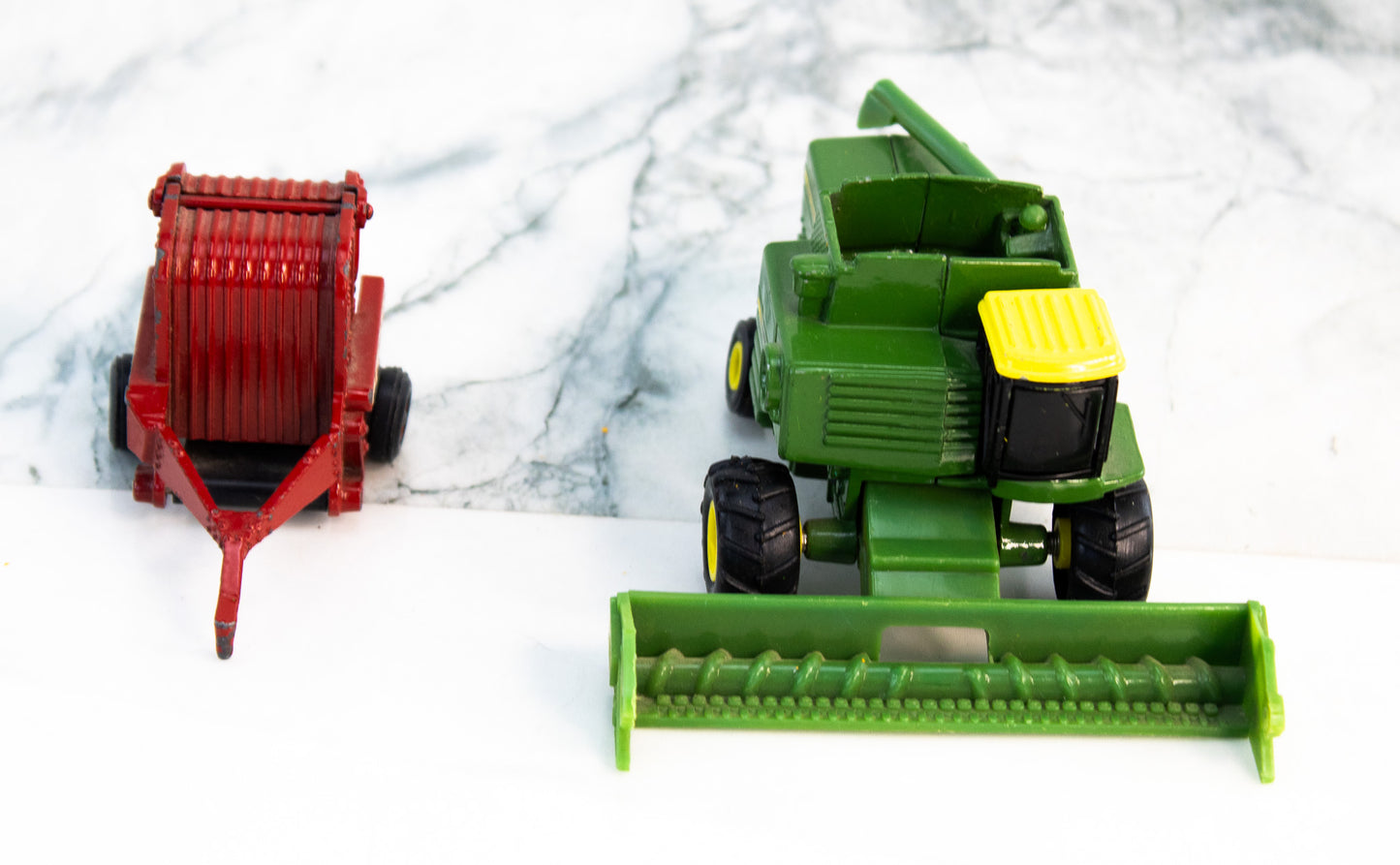 John Deere Combine Toy International Harvester 540 Baler Farm Toy Lot