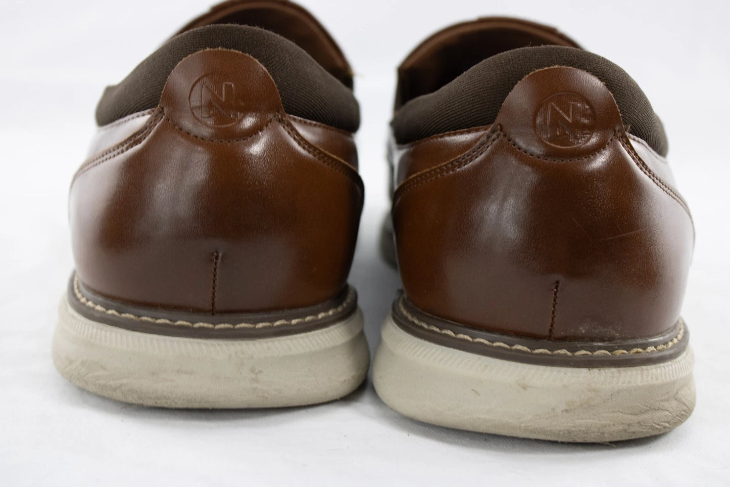 Nunn Bush Men’s Size 14D Brown Slip-On Loafers | Bloom Foam Soles | Comfort