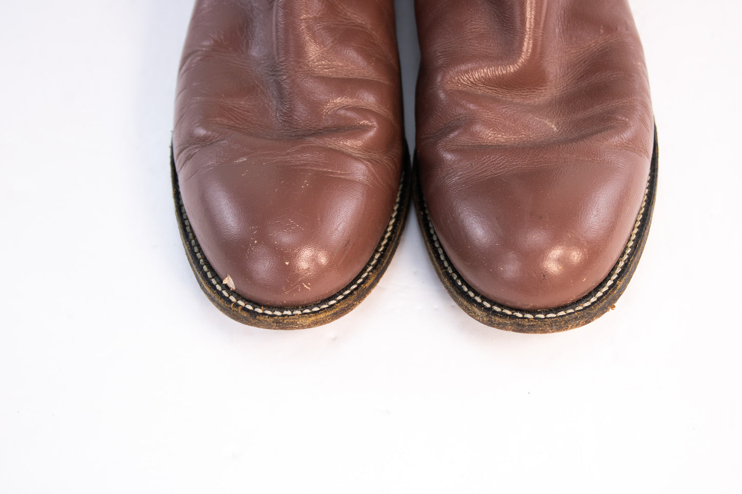 Vintage Justin Western Boots – Chestnut Brown Leather – Women’s 8.5
