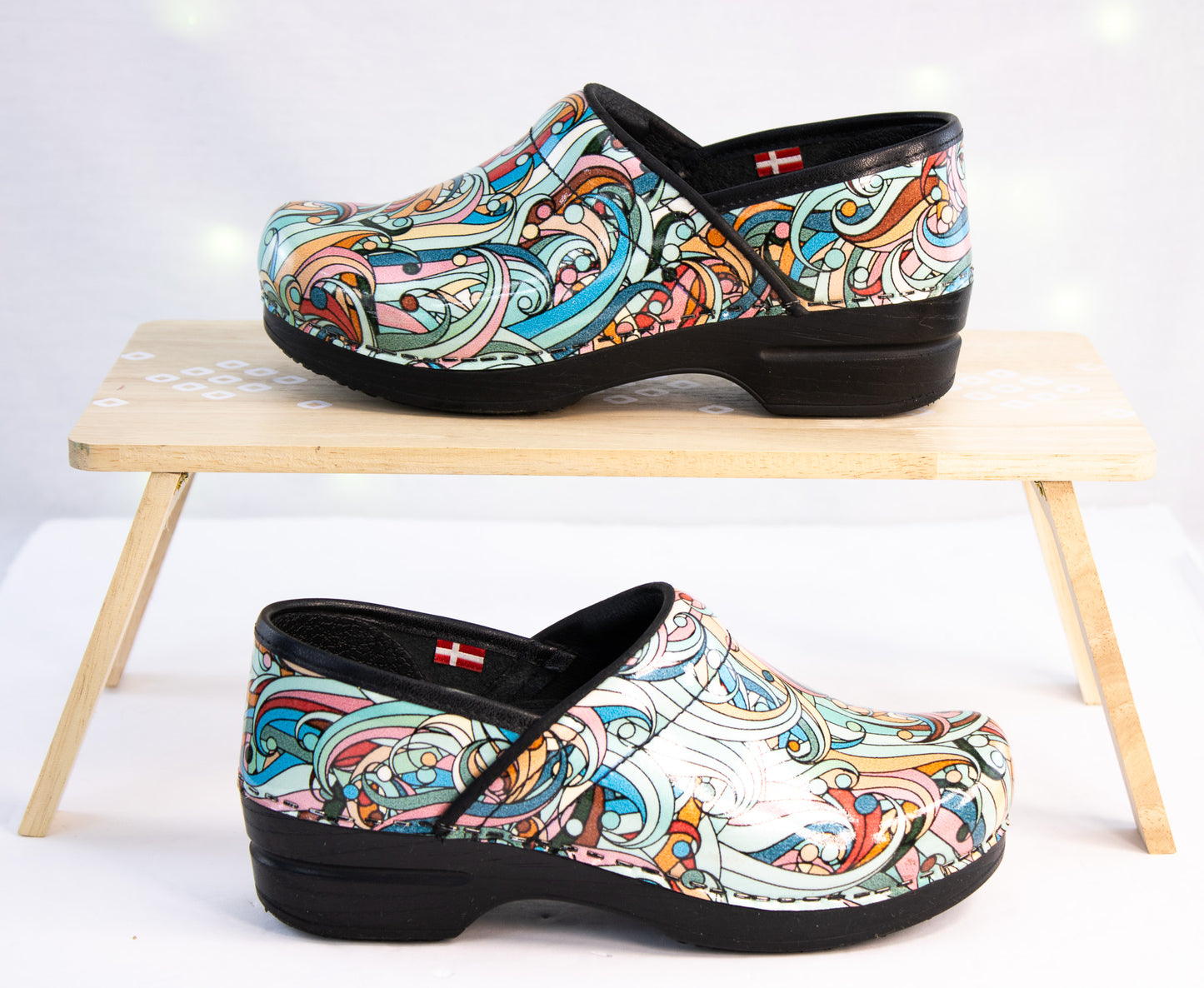 Sanita Slip Resistant Clogs EU 36 – Psychedelic Swirl Work Shoes