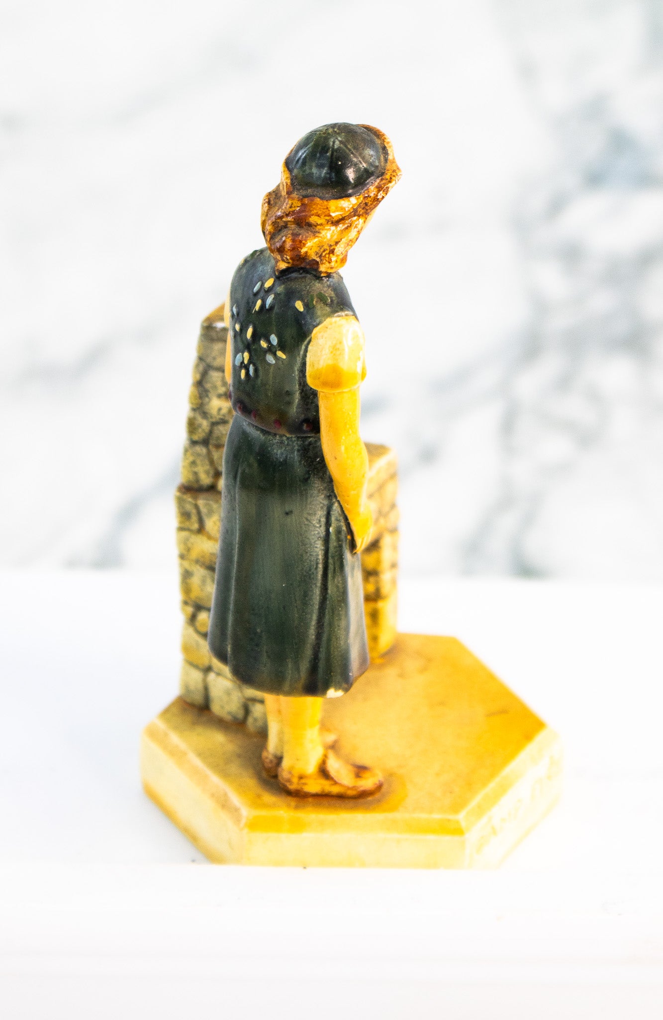 1954 Camp Fire Chalkware Figurine – Mid-Century Rustic Decor