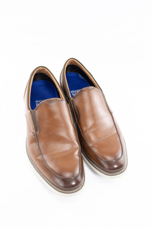 Nunn Bush Men’s Size 14D Brown Slip-On Loafers | Bloom Foam Soles | Comfort
