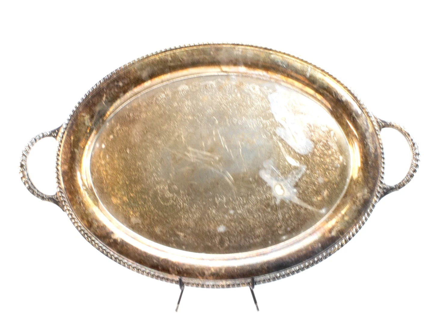 1978 Mountain Bell 30-Year Service Silverplate Tray | Maxine L. Travis Award Pie