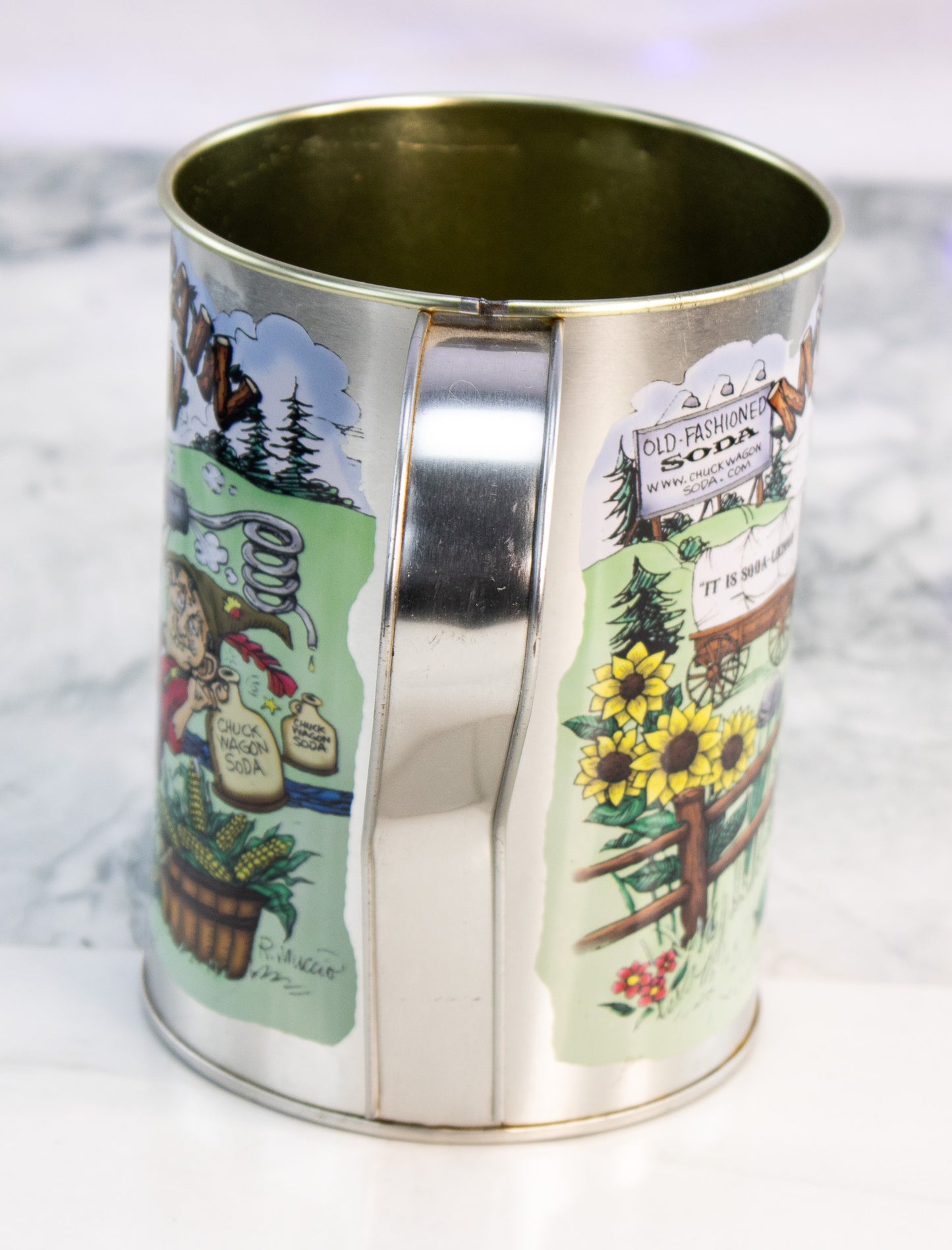Mountain Brew Chuck Wagon Soda Mug Funny Western Camp Cup Vintage