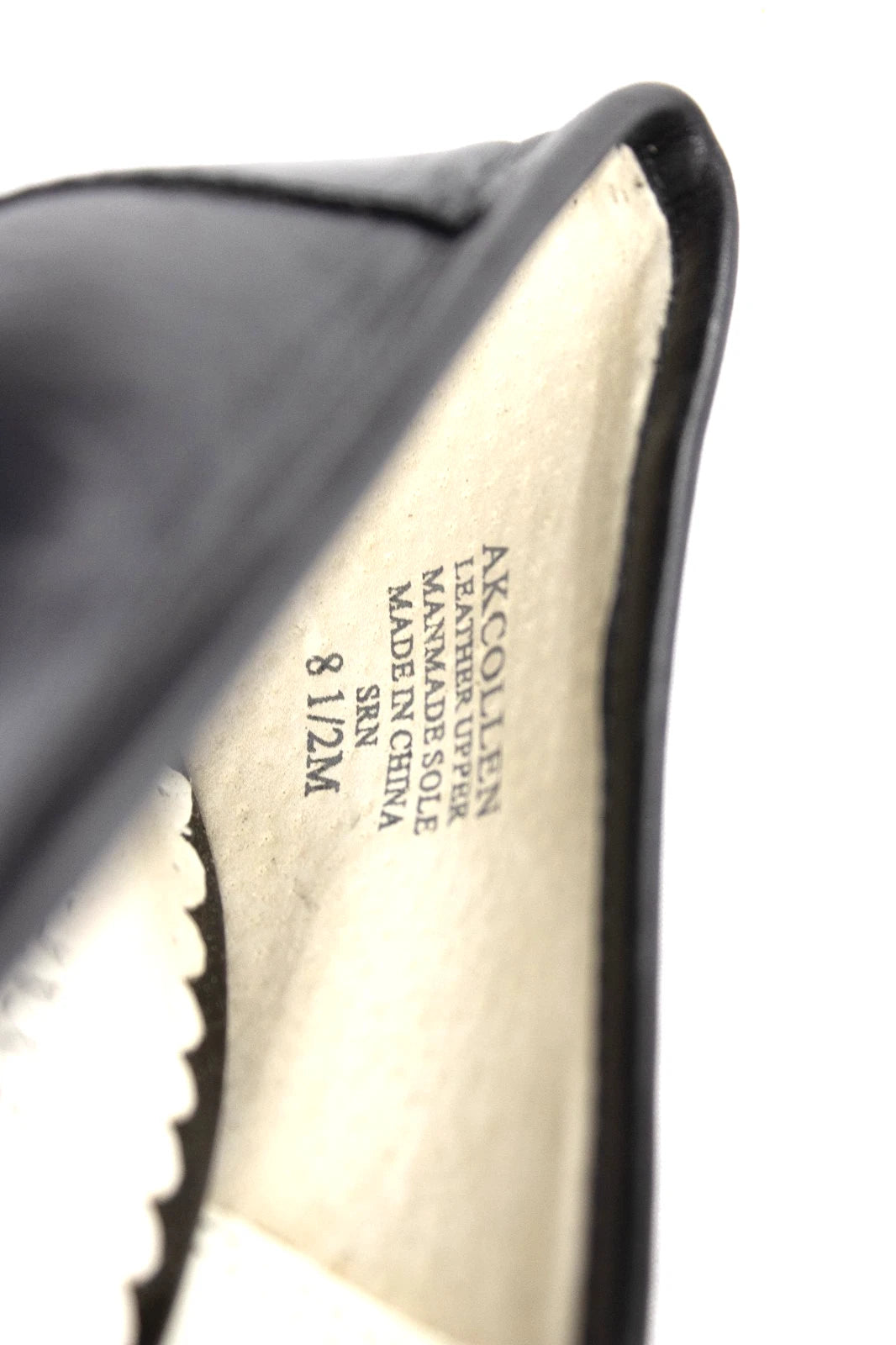 Anne Klein iFlex Leather Heels | Size 8.5M | Black Loafers with Silver Bit | AK