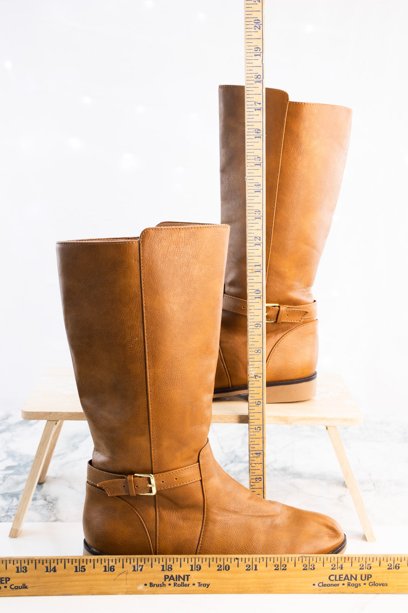 Golden Autumn Riding Boots – Youth Size 5 – Honey Cognac