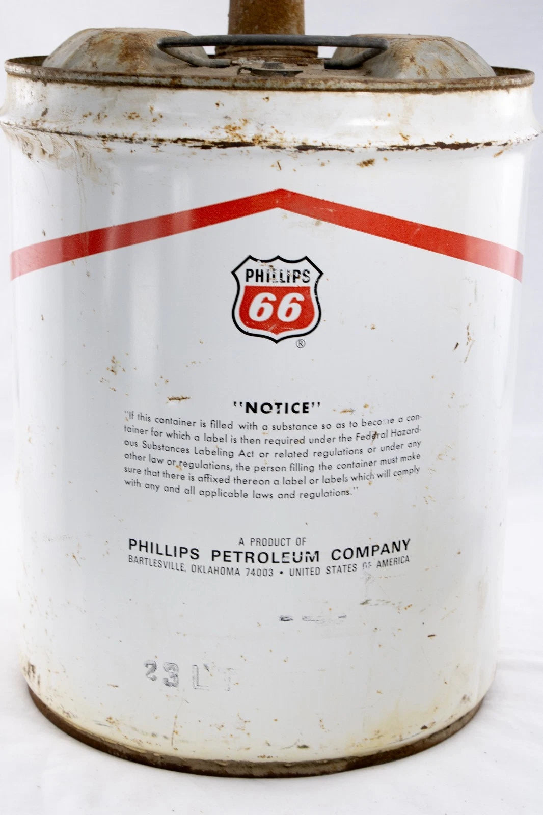 🛢️ VINTAGE PHILLIPS 66 SUPER HD MOTOR OIL CAN – 5 GAL – 1960s – RUSTIC PETROL