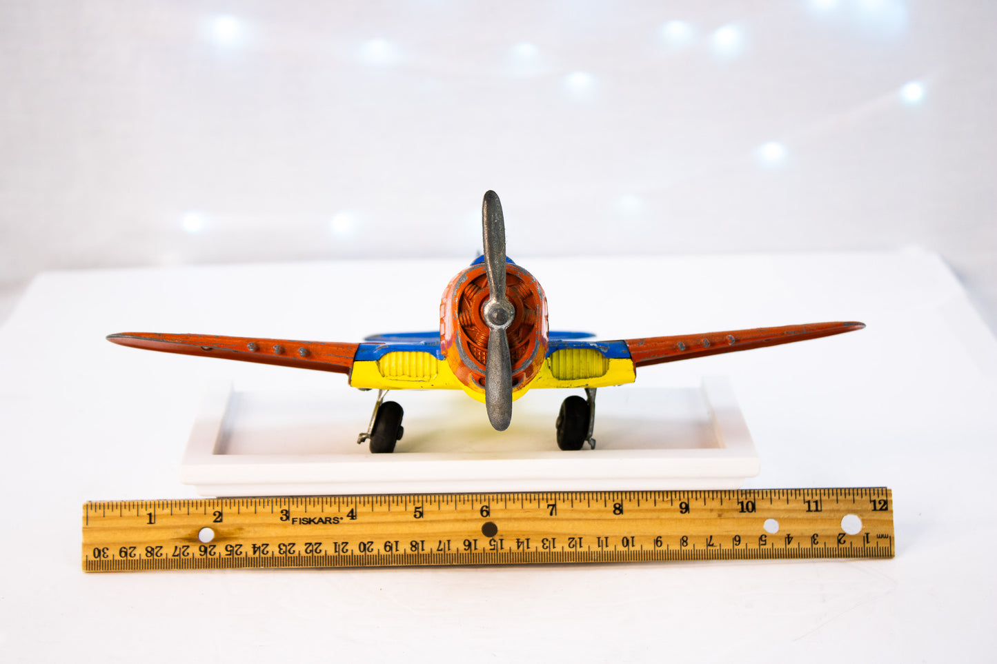 Vintage Hubley Tin Toy Airplane | USA Made Metal Toy
