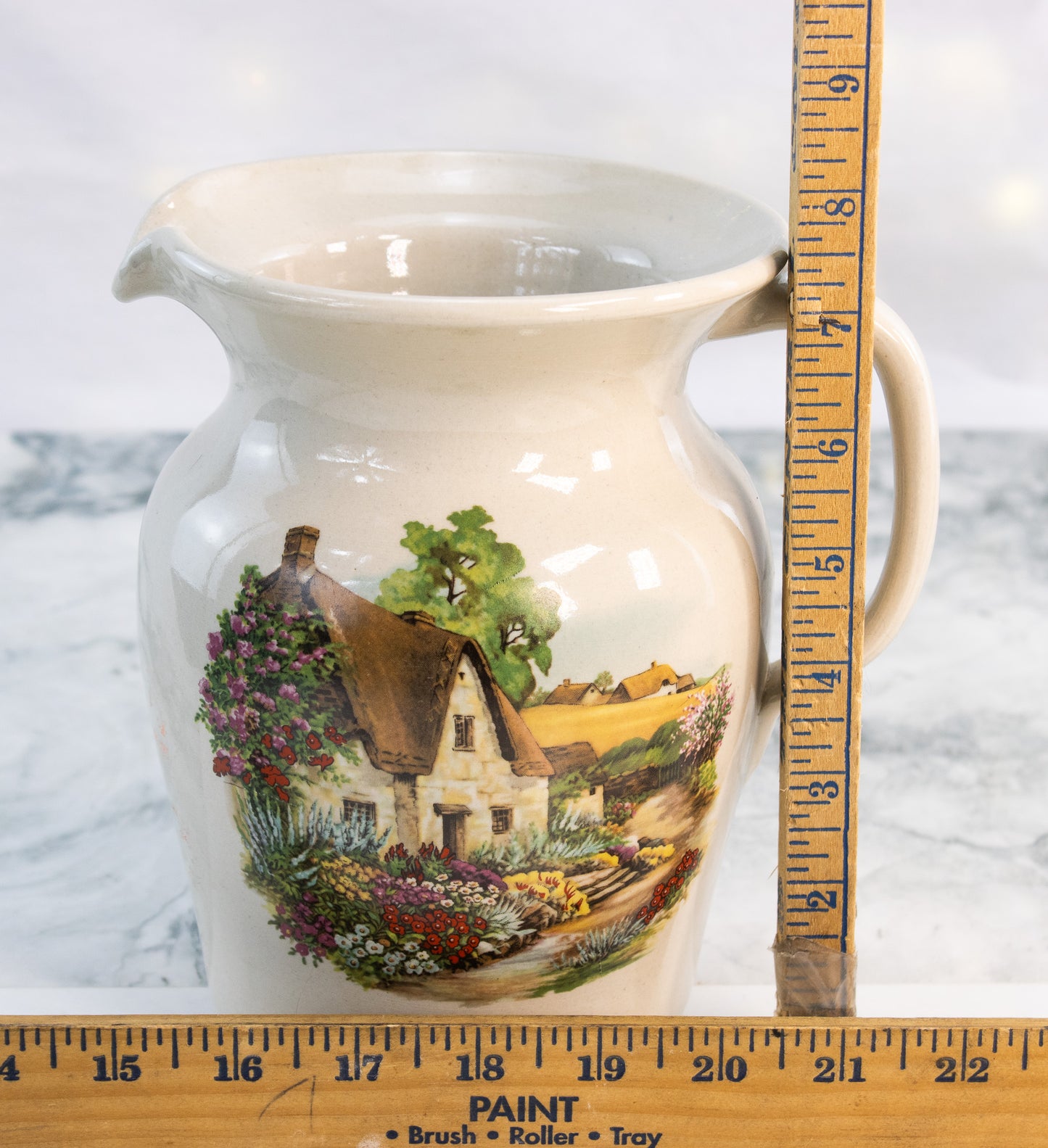 Easy Pottery Stoneware Pitcher Hand Turned Texas Cream Jug