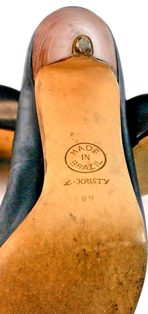 🔥 Classic Nine West “L-Kristy” Heels – Size 8M – Made in Brazil 🔥