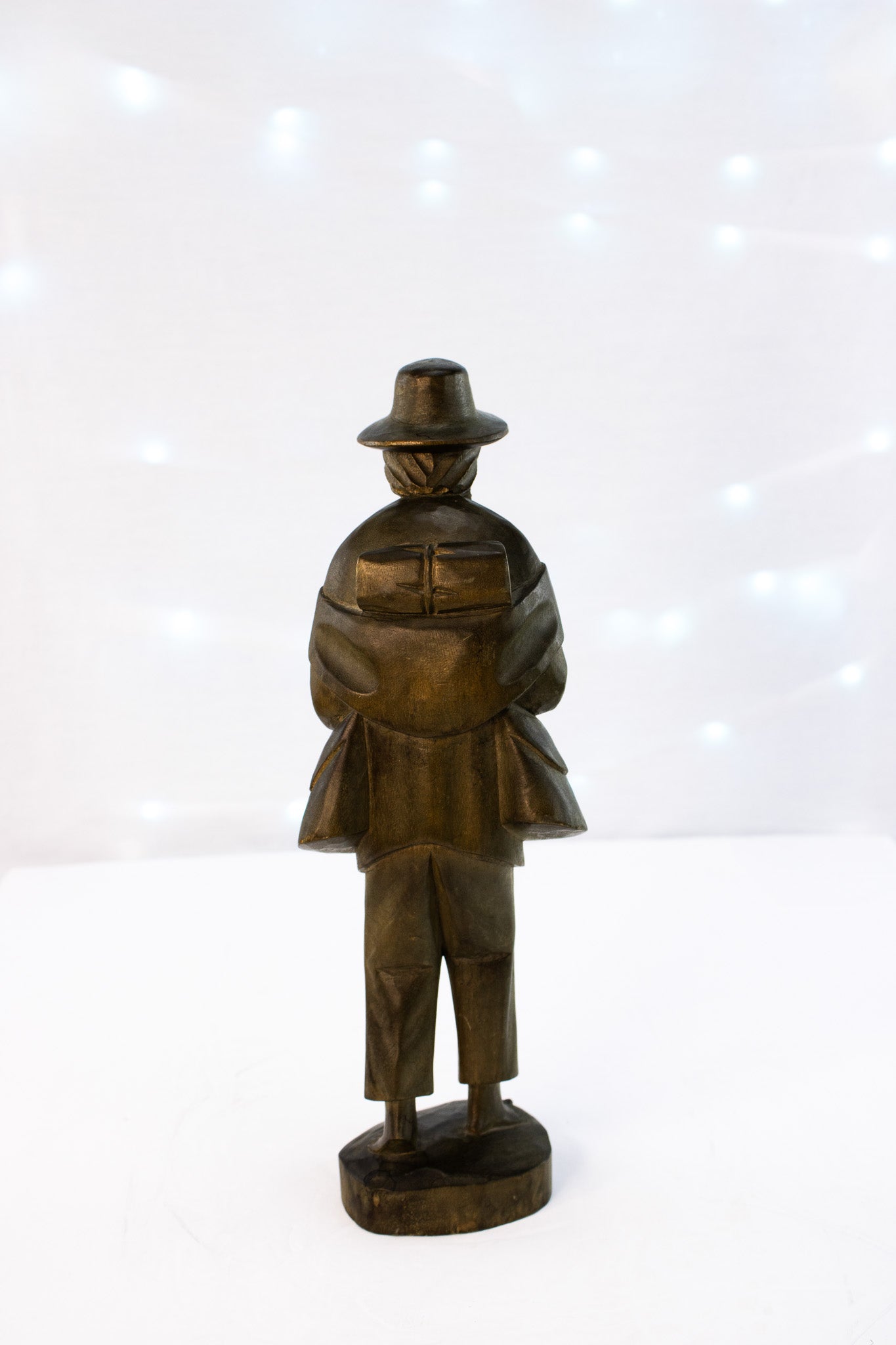 Hand Carved Wooden Folk Art Figure – Vintage Sculpture