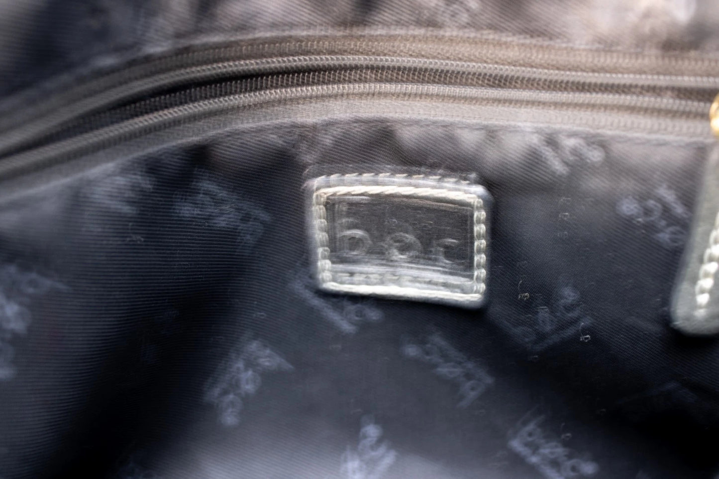 ✨ b.ø.c. Born Concept Charcoal Faux Leather Tote – Rustic Stitch Detail