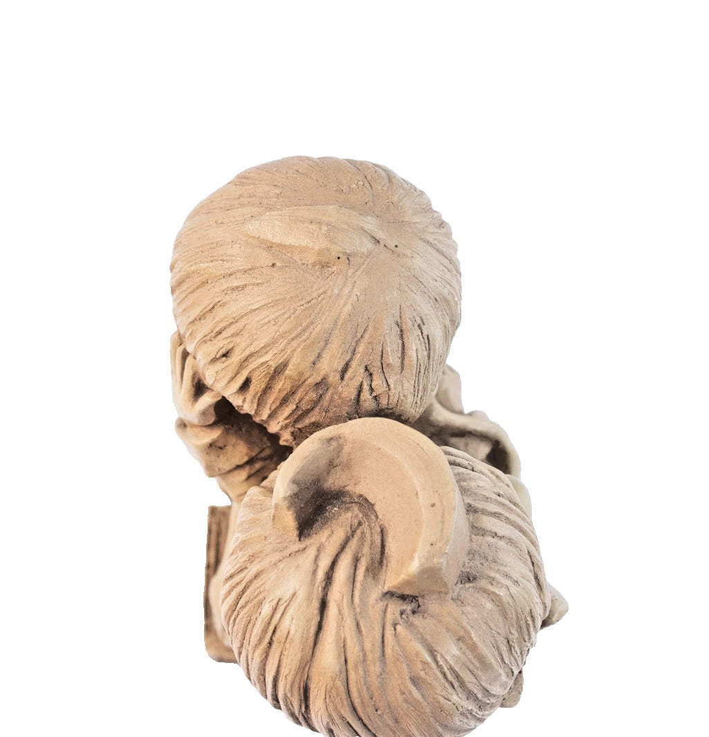 ⭐Vintage Fanny Kins “Sounds Healthy” Resin Figurine – Nurse & Boy - 1970s Sheek