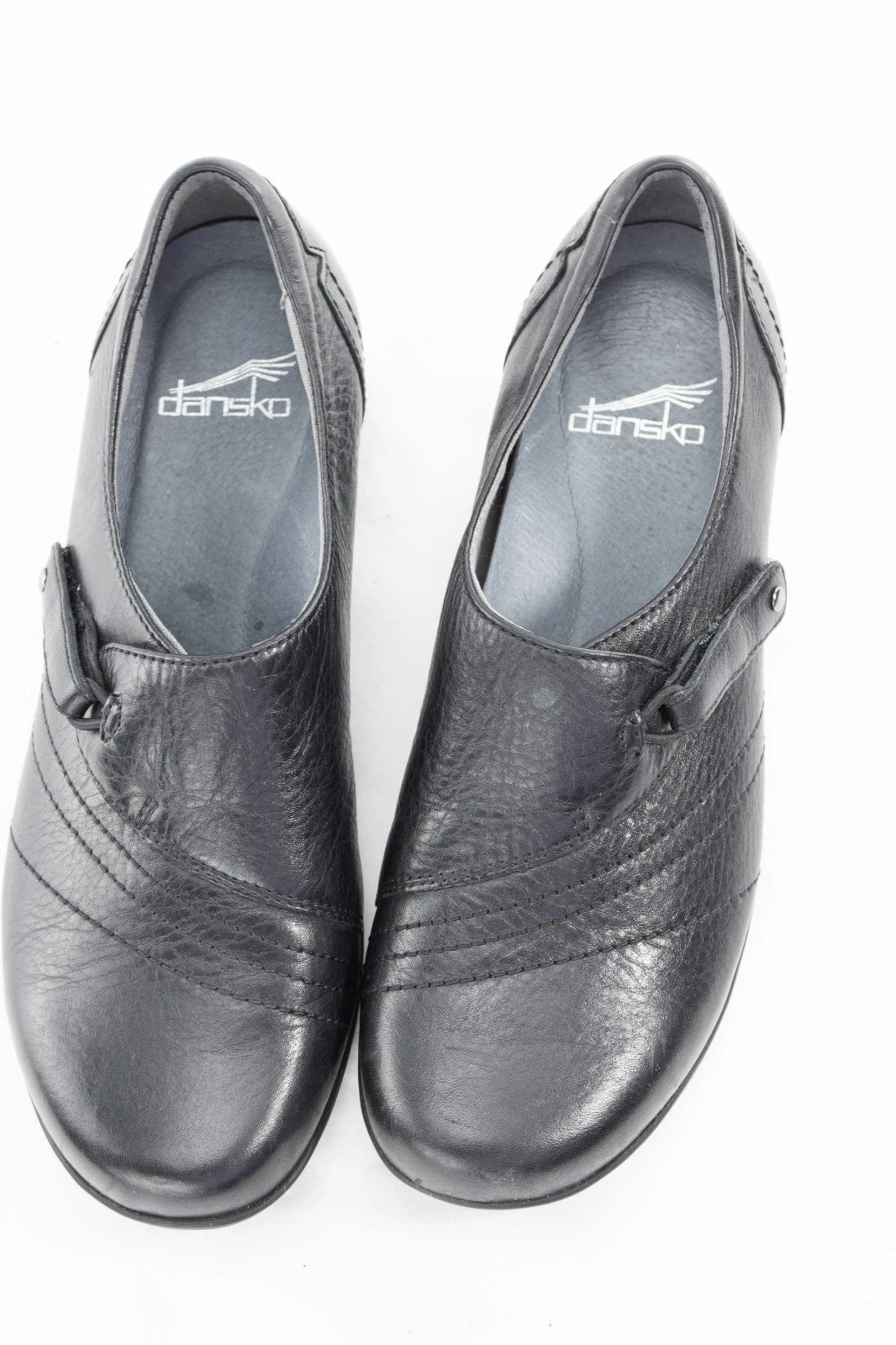 Dansko Black Leather Comfort Slip-On Shoes | EU 36 US 5.5-6 | Arch Support