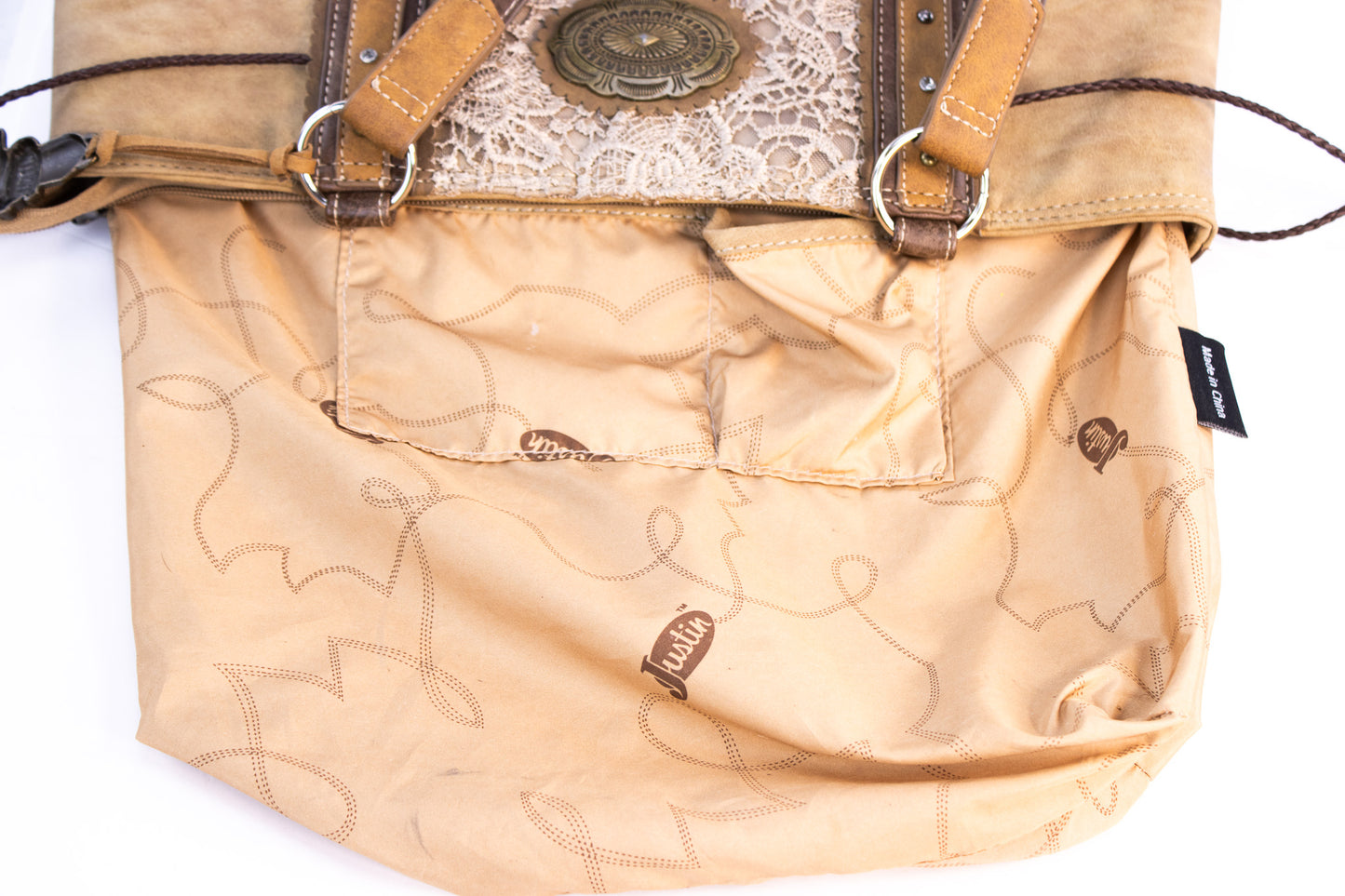 Trinity Ranch Cowhide Concealed Carry Tote | Western Studded Leather Handbag