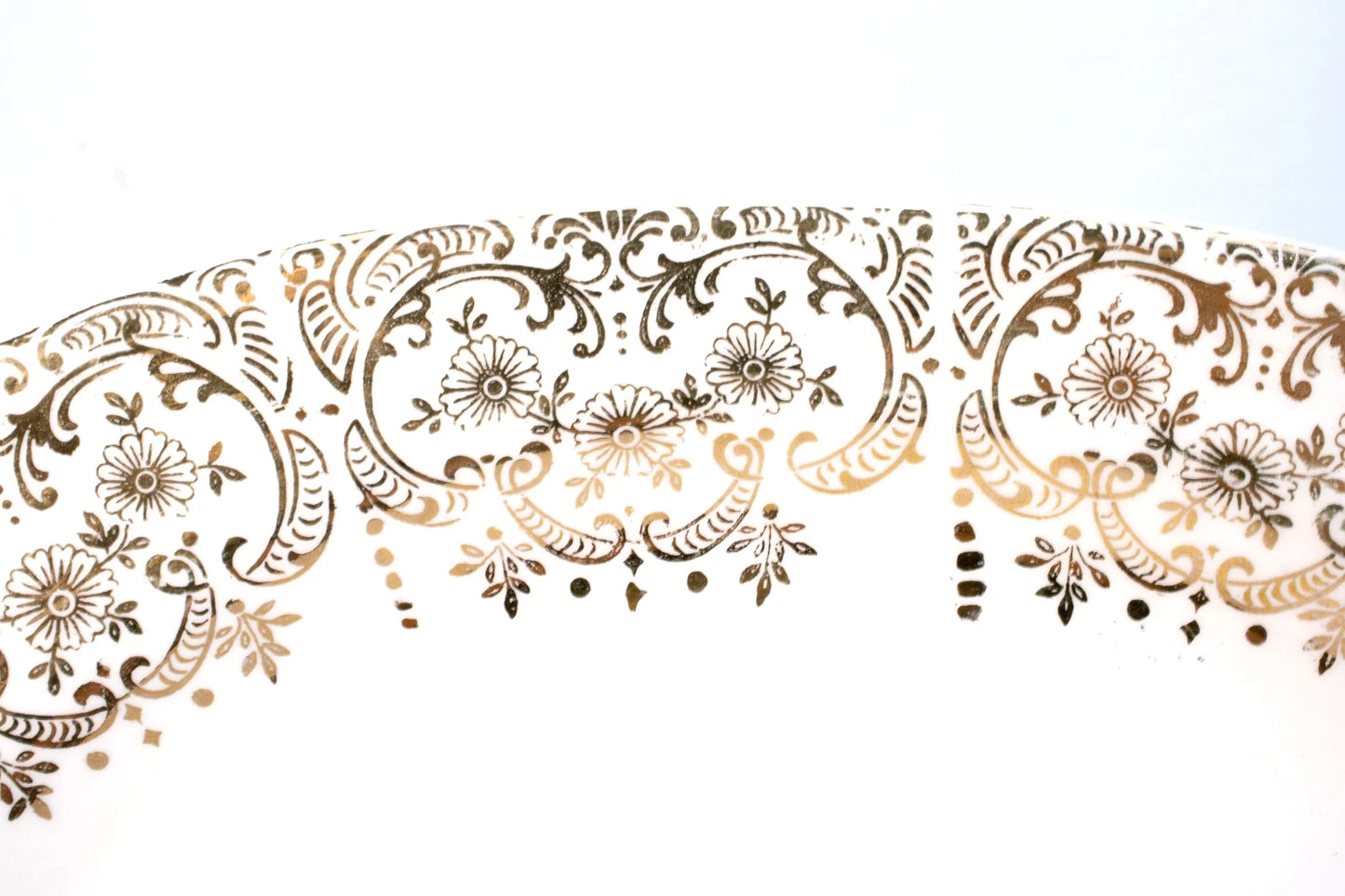 Vintage American Limoges “Triumph” China D’Or 22K Gold Platter – Courting Scene