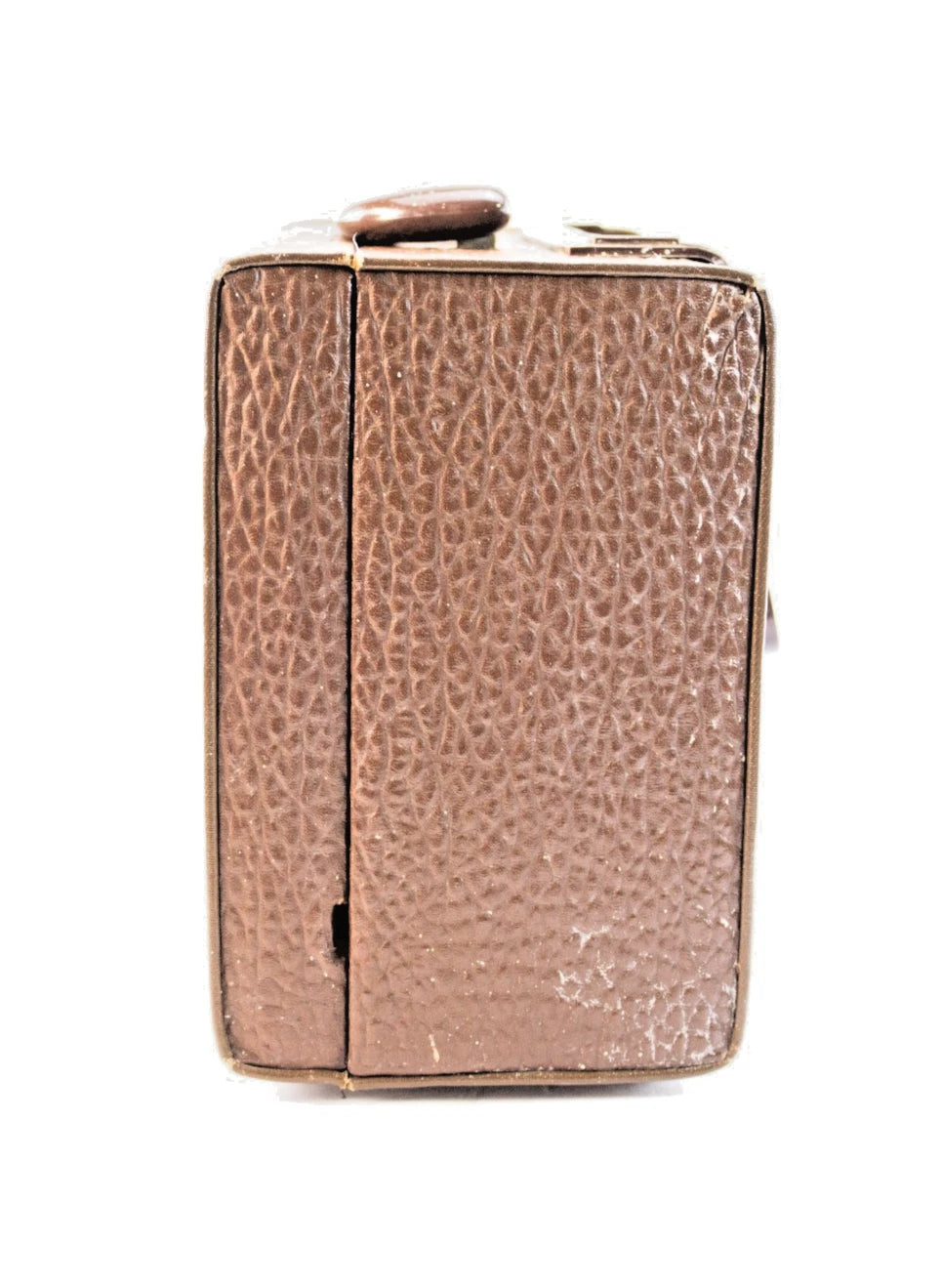 Working Vintage Zenith Tube Radio Z909 — Brown Leatherette Case Illuminated Dial