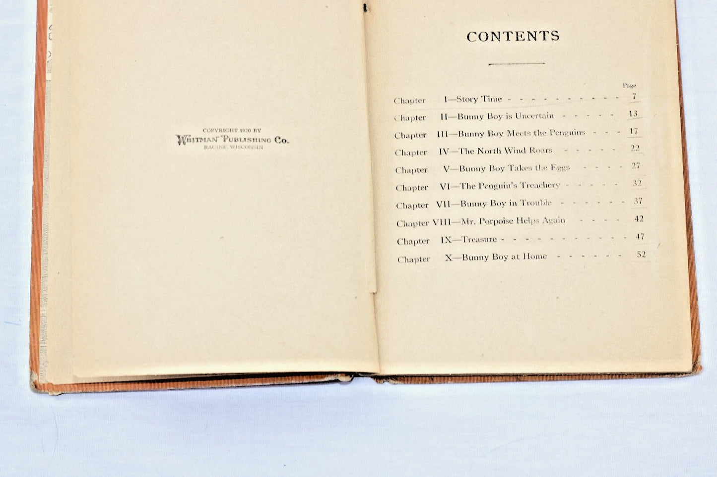 Bunny Boy by Helen Hart | 1920 Whitman Publishing | Vintage Children’s Book |