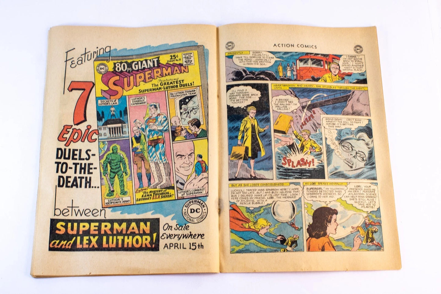 1965 Action Comics #325 – The Skyscraper Superman! – DC Silver Age Comic 12¢