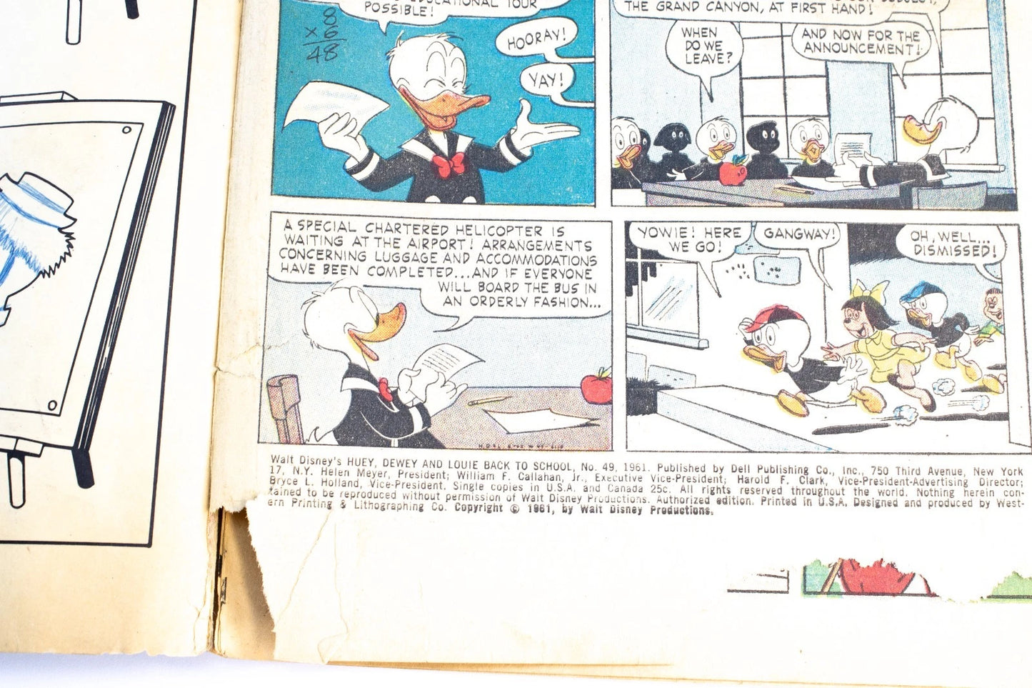 Lot of 3 Walt Disney Dell & Gold Key Comics – Donald Duck & Nephews – 1961–66 Vi