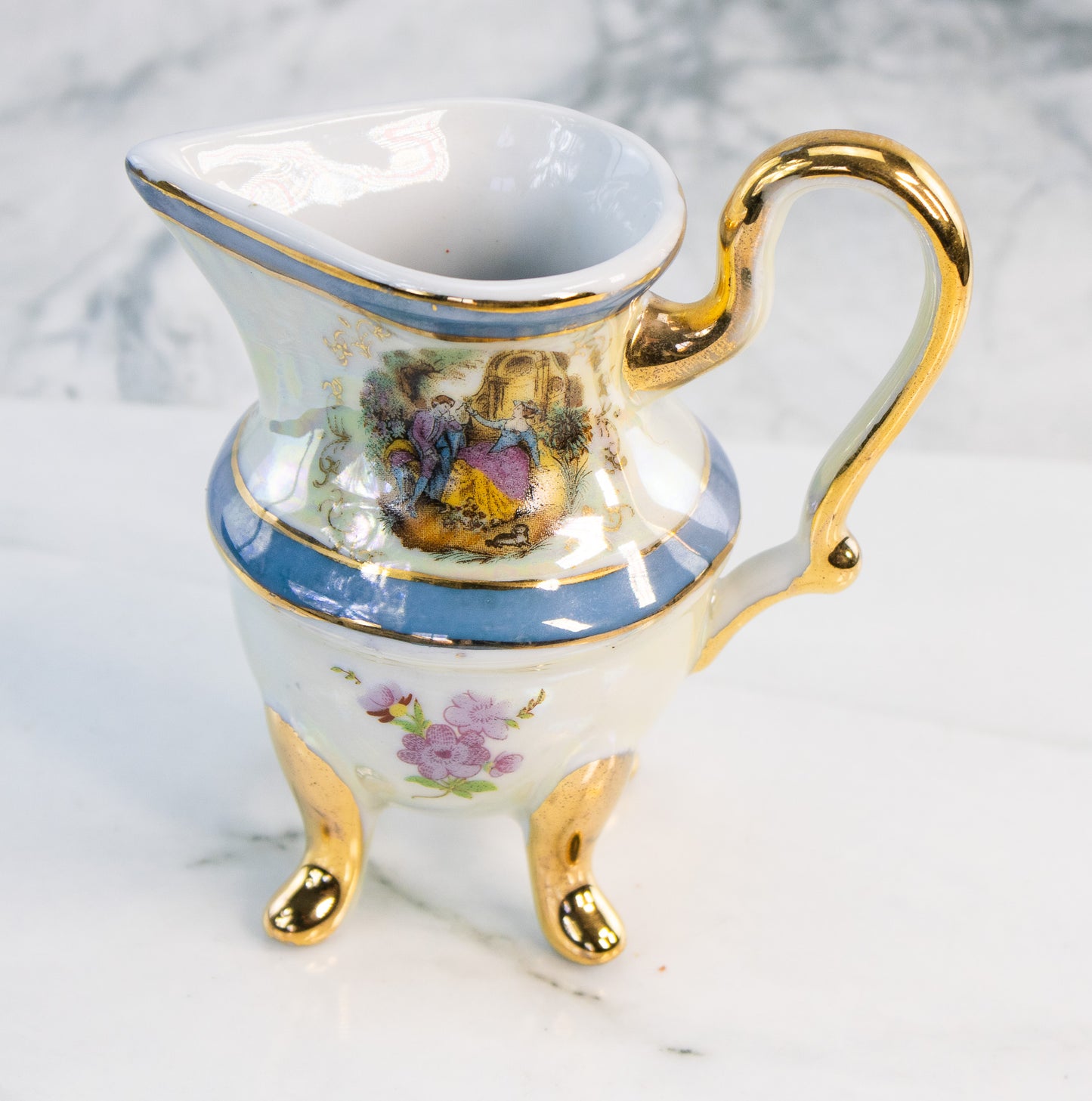 Romantic Bridal Lusterware Tea Set / 15 pc set