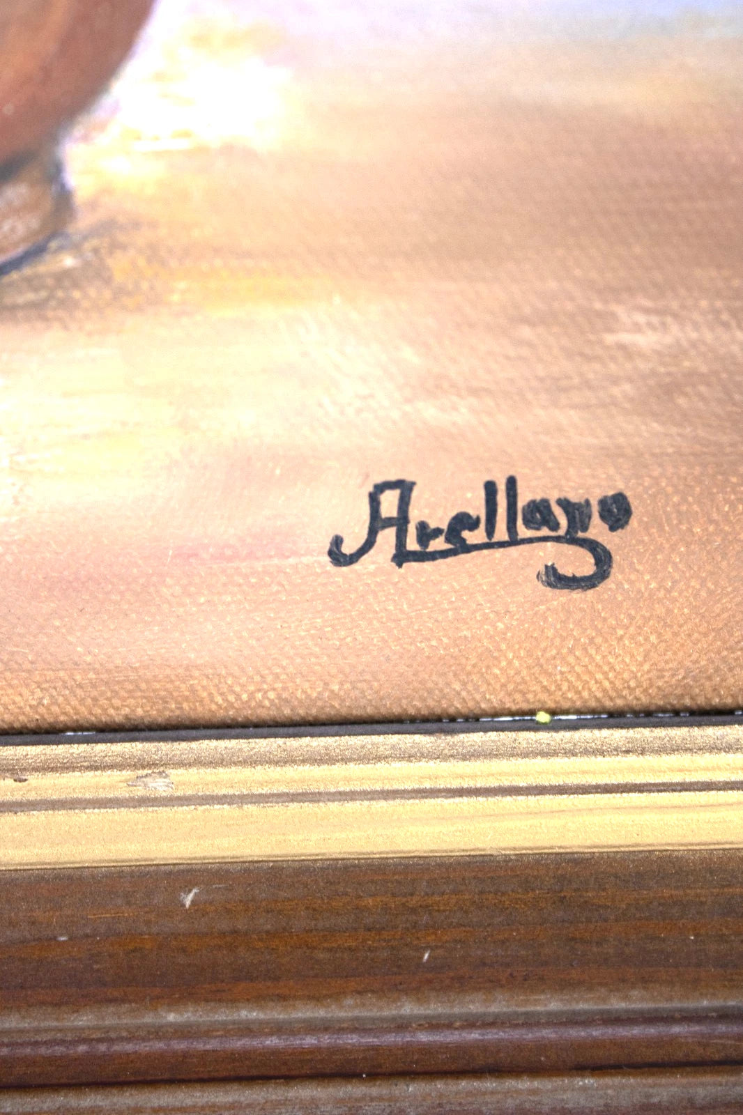 Vintage Floral Still Life by Arellano | Original Oil Painting