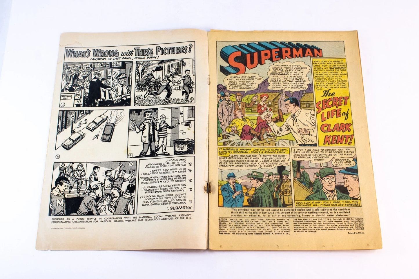 Action Comics #324 (May 1965, DC Comics) – Superman & Supergirl Silver Age Key