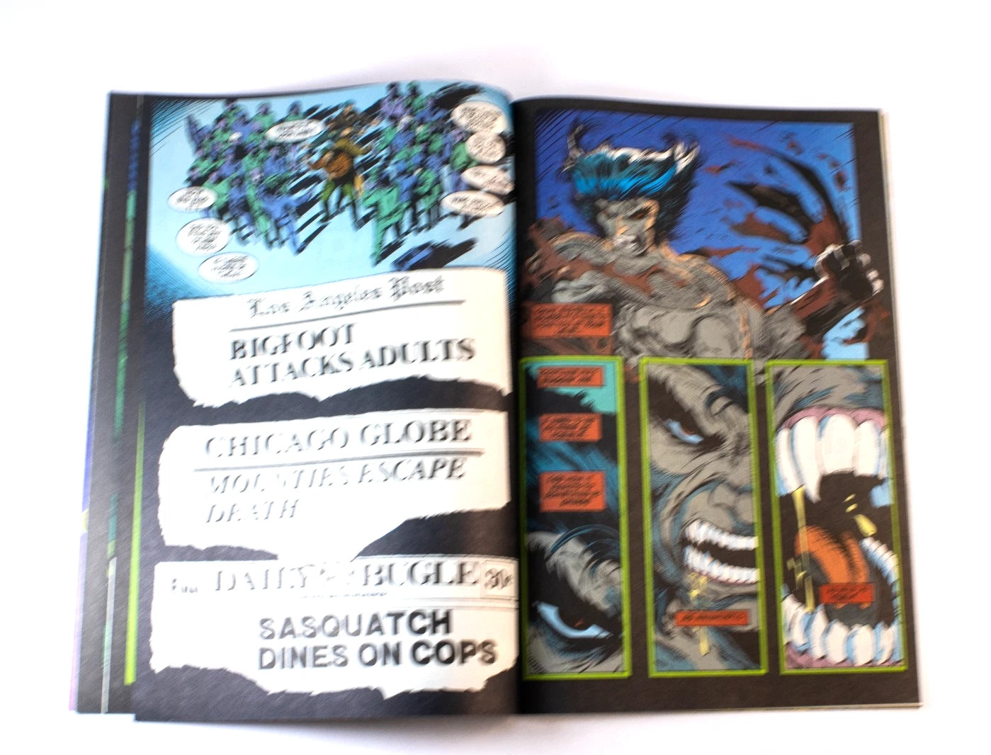 1991 Spider-Man Comic #10 – Marvel – Perceptions Pt. 3/5 – Wolverine & Wendigo