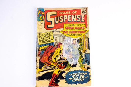🔥 1964 Marvel Comics Tales of Suspense No. 51 – Iron Man vs. The Scarecrow! –
