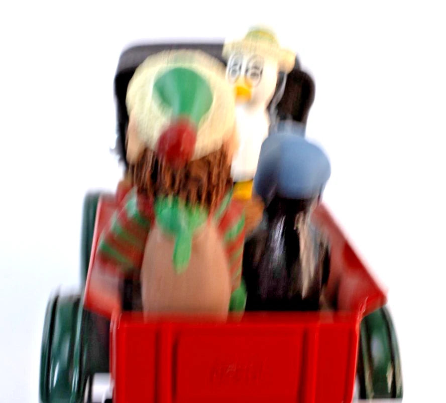 Coca-Cola Elf Shuttle North Pole Bottling Works Model T Truck w/ Elves & Penguin