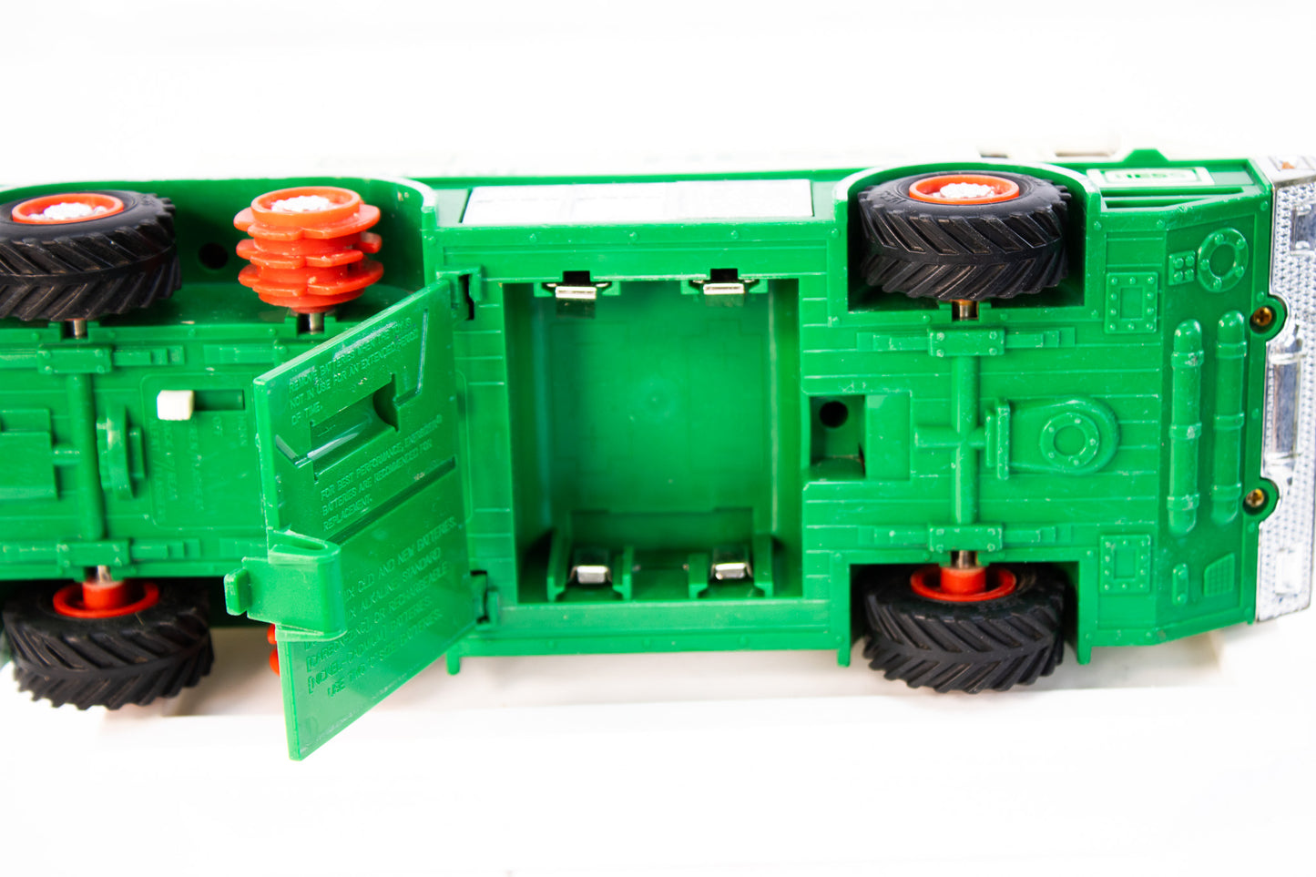 Classic 1996 Hess Fire Truck Toy – Lights and Sounds, Green & Cream