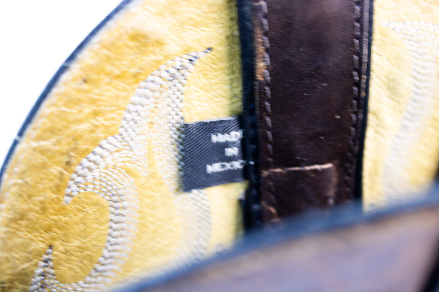 Vintage Justin Cowboy Boots | Men’s 9.5 D | Made in Mexico | Black Brown Leather