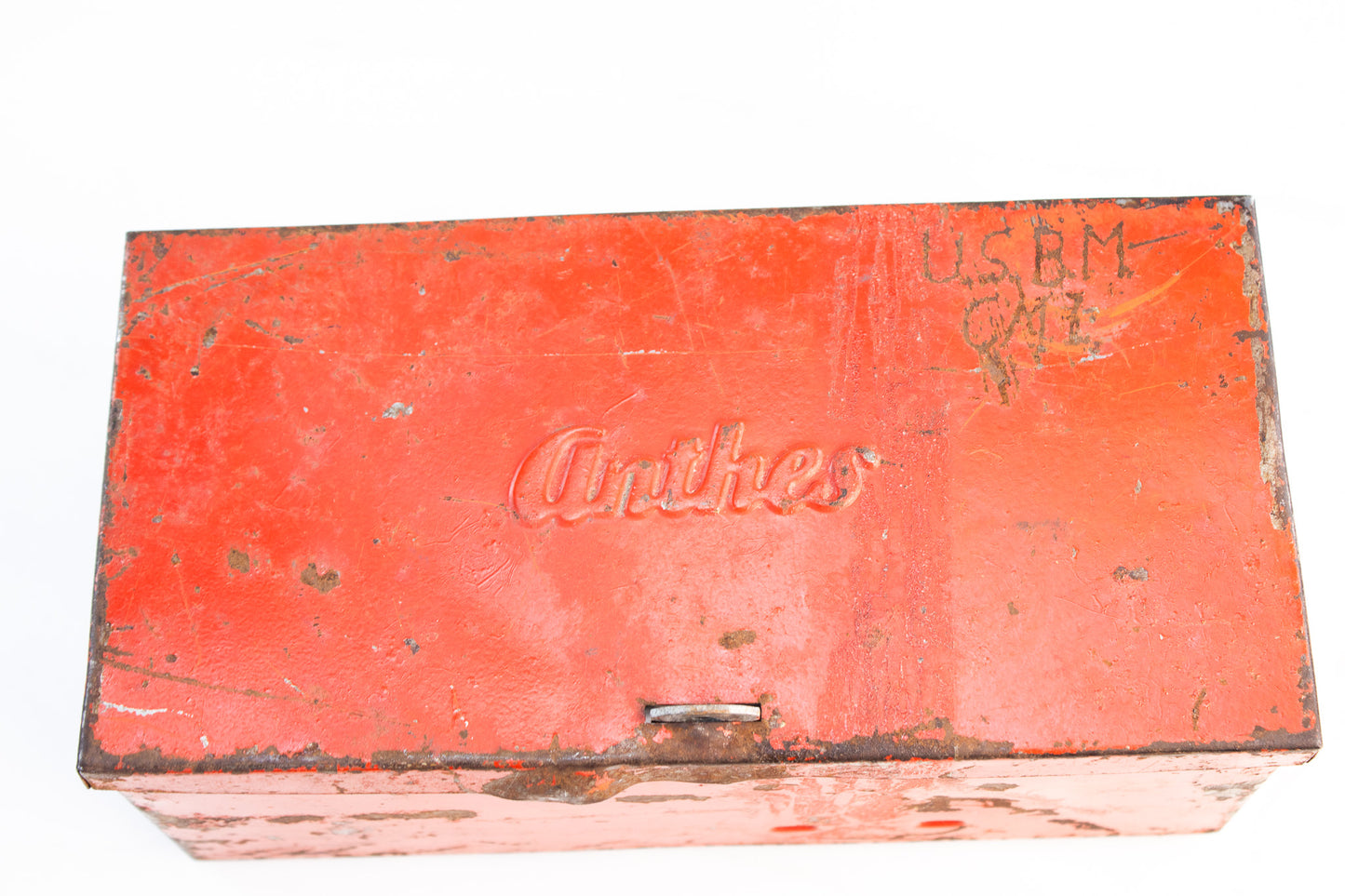 Vintage Anhes Railroad Warning Signal Set with Original Red Metal Case