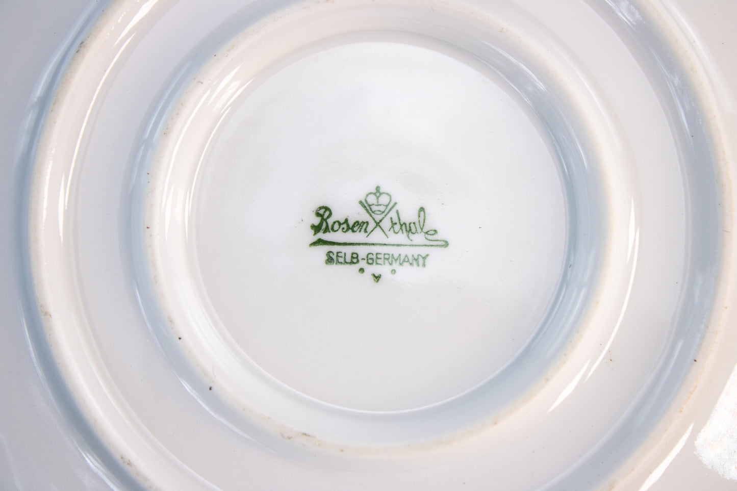 Rosenthal Germany Snack Bowl Set Mid Century Feather Porcelain Serving Dish