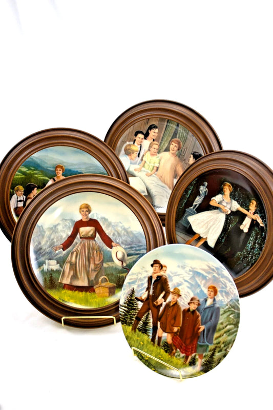 Vintage Knowles Sound of Music Plate Set – 5 Plates by T. Crnkovich – 1980s
