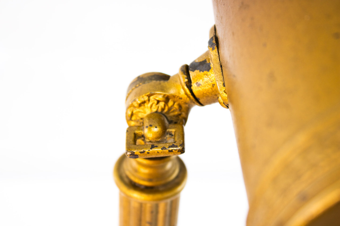 Antique Adjustable Desk Piano Lamp Gilt Metal Early Electric 1920s Style